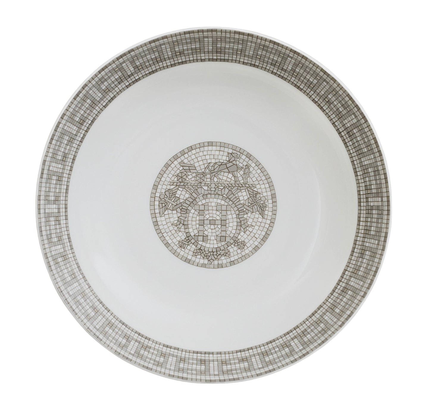 HERMES MOSAIQUE AU 24 PLATINUM CEREAL BOWL SET OF 2